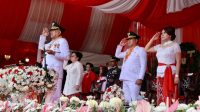 Gubernur OD Irup HUT RI ke-78, Wagub Kandouw Irup Penurunan Bendera Merah Putih