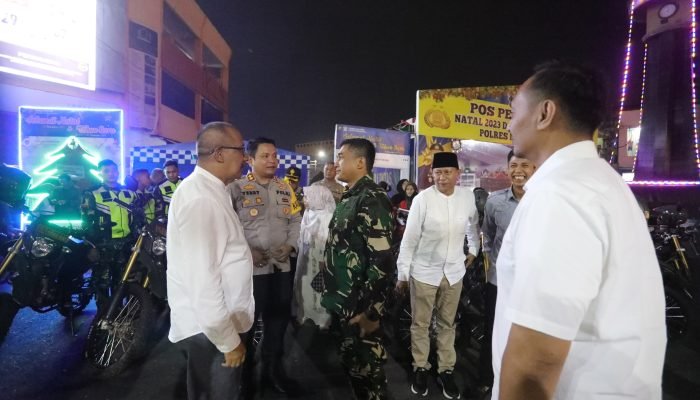 Usai Zikir Pemkot Kotamobagu Pj Walikota Kunjungi Pos Pengamanan Nataru Polres.