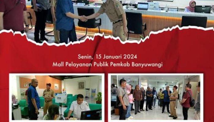 Asripan Nani Bersama OPD Pemkot Kunjungi Mall Pelayanan Publik Banyuwangi.