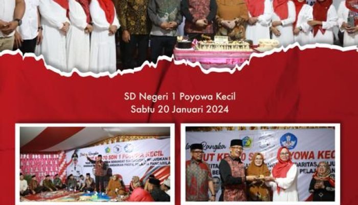 HUT SDN 1 Poyowa Kecil ke 70 Dimeriahkan Pj Walikota Kotamobagu.