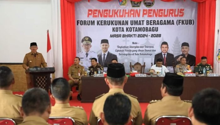 Pengukuhan FKUB Kotamobagu 2024-2028 Dihadiri Pj Walikota.