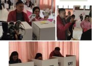 Tiba Dari Jakarta, Gubernur Olly Bersama Istri Langsung Salurkan Hak Suara di TPS 3 Bumber Manado