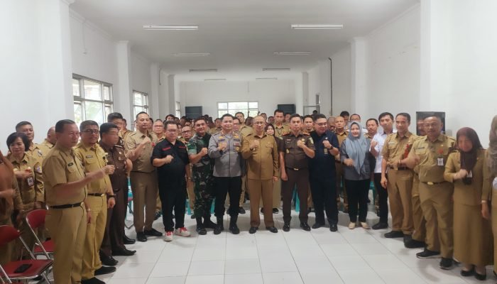 PJ Wali Kota dan Semua Forkopimda Hadiri Rakor Kesiapan Pelaksanaan Pemilu.