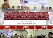 Pj Wali Kota Asripan Nani Lantik dan Mengambil Sumpah Camat Kotamobagu Timur. Kori, Penjabat Sangadi Moyag Tampoan.