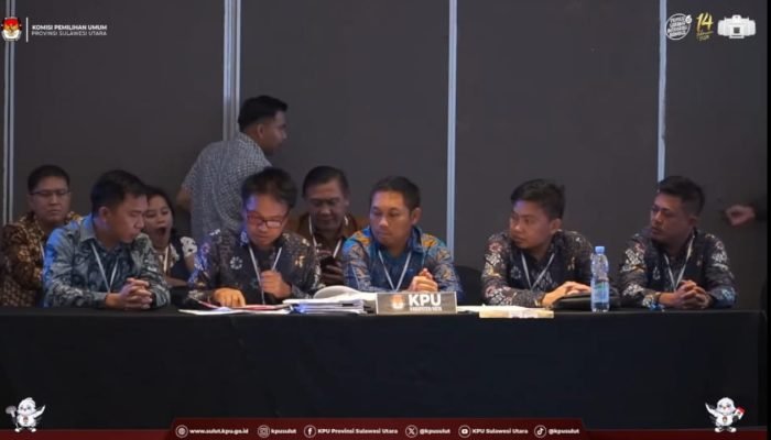 Usai Rekapitulasi Kabupaten, KPU Bolmong Hadiri Rapat Pleno Tingkat Provinsi.