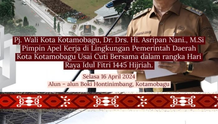 PJ Wali Kota Pimpin Apel Perdana Pasca Idhul Fitri. Asripan Nani Tegaskan Netralitas ASN.
