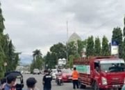 BPBD Kotamobagu Bagikan Masker, Lindungi Dari Debu Vulkanik Gunung Ruang.