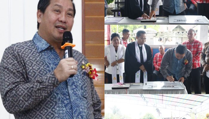 Ibadah Syukur Pentahbisan Konsistori dan Kantor PPA GMIM Anugerah Touliang, Wagub Kandouw : Jaga Pertumbuhan Keimanan