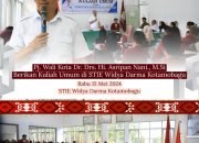 Mahasiswa-Mahasiswi STIE Widya Darma Kotamobagu, Terima Kuliah Umum Dari Asripan Nani.