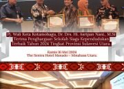 Pemkot Kotamobagu Terima Penghargaan Sekolah Siaga Kependudukan Terbaik se Sulut 2024.