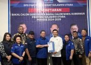 Sambangi DPD Demokrat, Viktor Mailangkay Daftar Cawagub Sulut