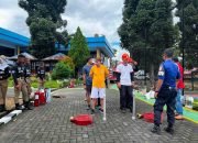 Damkar Kotamobagu Simulasikan Penanggulangan Kebakaran di PT PLN Persero.