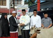 Kakanwil Kemenkumham Sulut Terima Bantuan 1 Ekor Sapi Pada Hari Raya Idul Adha di Rutan Kotamobagu