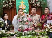 Hadiri badah Syukur HUT Wilayah Tomohon Dua di GMIM Gloria Taratara, Ini Pesan Wagub Kandouw