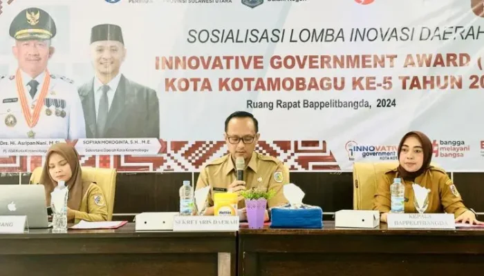 Lomba Inovasi Daerah IGA 2024 Mulai Bergulir, Ini Pesan Sekda Kotamobagu Sofyan Mokoginta.