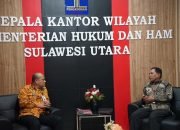 Kanwil Kemenkumham Sulut Audiensi Dengan Tim OJK SulutGoMalut