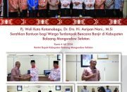 Asripan Nani Serahkan Bantuan Bagi Warga Terdampak Banjir di Bolsel.