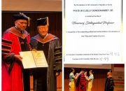 Hebat, Gubernur Olly Dondokambey Terima Gelar Honorary Chair Profesor Dari Jei University Korsel