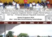 Rangkaian Kegiatan HUT RI ke 79 di Kotamobagu, Dibuka Oleh Abdullah Mokoginta.