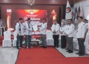 KPU Kota Kotamobagu Sambut Kedatangan Pasangan MESRA Medaftar.
