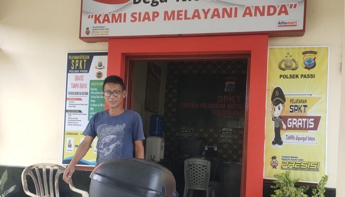 Rafik Adukan di Polsek Passi Mekanik Mobil di Bilalang III.