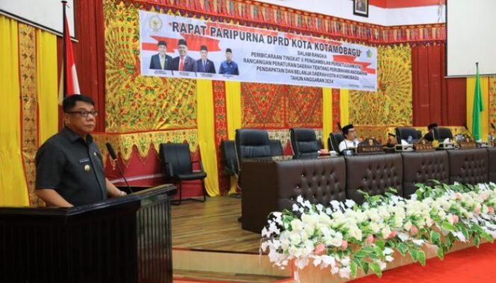 Abdullah Mokoginta, Hadiri Rapat Paripurna DPRD Tentang APBD Perubahan Tahun Anggaran 2024.