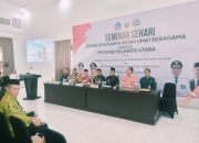 Pj Wali Kota Ikiti Seminar Sehari BKSAU dan Deklarasi Pemilukada Damai 2024.