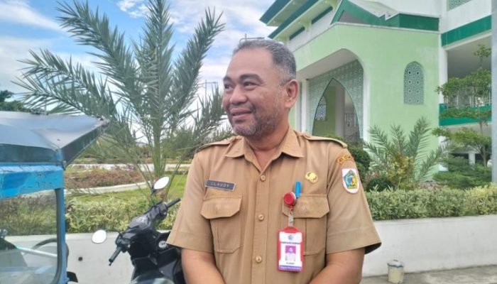 Rehabilitasi Landscape Kejari Kotamobagu Capai 60 Persen.