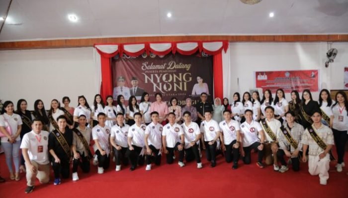 Pj Wali Kota Abdullah Mokoginta, Terima Kunjungan Kadis Pariwisata dan Finalis Nyong Noni Sulut 2024.