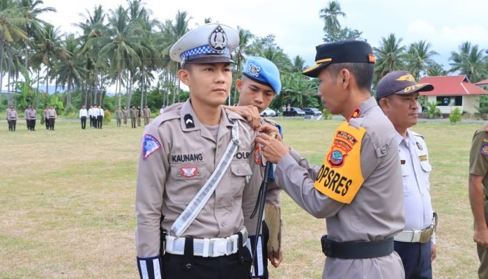 Polres Boltim Gelar Apel Pasukan Operasi Zebra Samrat 2024