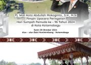 Abdullah Mokoginta Pimpin Upacara Hari Sumpah Pemuda di Alun-Alun Boki Hotinimbang.