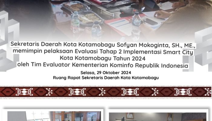 Pemkot Kotamobagu Ikuti Evaluasi Tahap II Implementasi Smart City 2024.