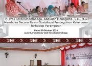 Abdullah Mokoginta Buka Sosialisasi Pencegahan Kekerasan Terhadap Perempuan.