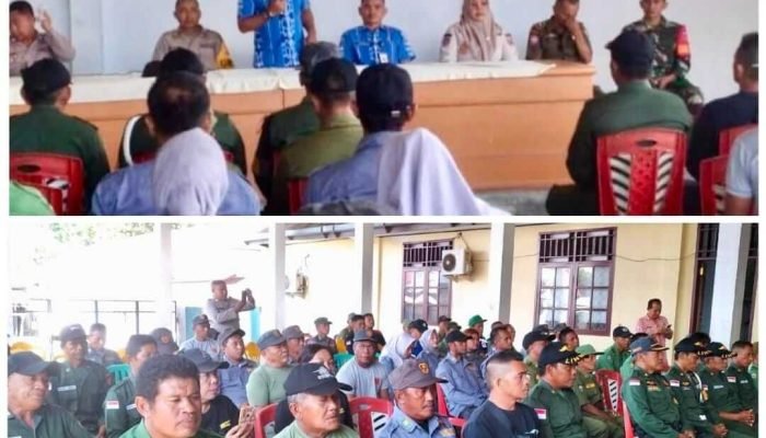 Kecamatan Kotamobagu Selatan Gelar Pertemuan Kesiapan Linmas Pengamanan Pilkada.
