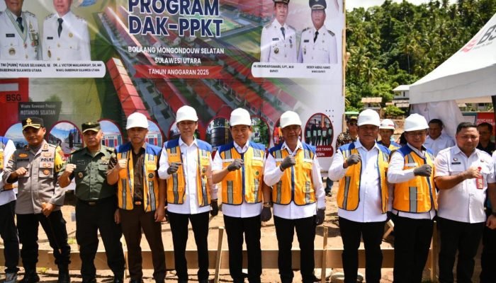 Bupati Oskar Hadiri Peletakan Batu Pertama DAK Tematik PPKT di Kabupaten Bolsel