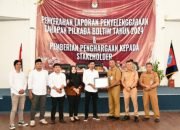 Bupati dan Wabup Boltim Hadiri Penyerahan Laporan Penyelenggaraan Pilkada Tahun 2024 