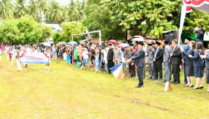 Sambut HUT RI ke – 80, Wabup Boltim Lepas Peserta Lomba Drumband 2025