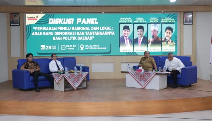 Bupati Zainal Ikuti Diskusi Panel Pemisahan Pemilu Nasional dan lokal di Kabupaten Asahan