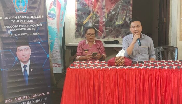 Gelar Reses di Desa Paniki Baru, Nick Lomban Janji Perjuangkan Aspirasi Warga