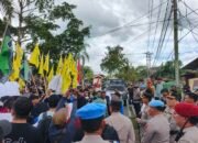 Mahasiswa Kotamobagu Datangi Polres Kotamobagu Buntut Insiden Tewasnya Ojol Affan Kurniawan