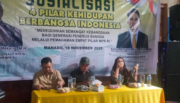 Ketua Fraksi Golkar MPR-RI Markus Mekeng Gelar Sosialisasi Empat Pilar Kebangsaan di Jalan Roda