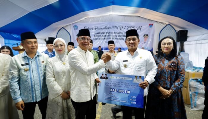 Bupati dan Wabup Boltim Terima Kunjungan Safari Ramadan Gubernur Sulut di Ibukota Tutuyan