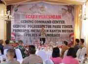 Kapolres Kotamobagu AKBP Irwanto SIK, Apresiasi Dukungan Pemkot Kotamobagu Dukung Comand Center