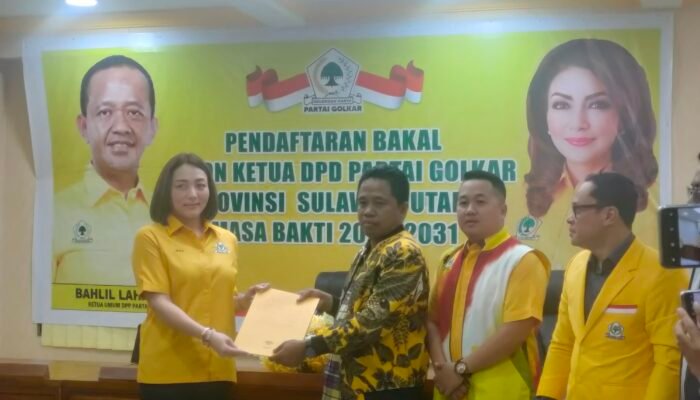 Pendaftaran Berakhir, MEP Bakal Calon Tunggal Ketua DPD Partai Golkar Sulut