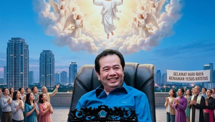 Ketua Fraksi Demokrat Ronald Sampel Sampaikan Pesan Damai di Momen Kenaikan Yesus Kristus