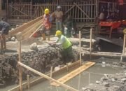 Pemkot Kotamobagu Perbaiki Jalan dan Drainase di Pasar 23 Maret