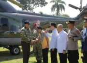 Wali Kota dan Wakil Wali Kota Kotamobagu Sambut Menteri Pertahanan RI