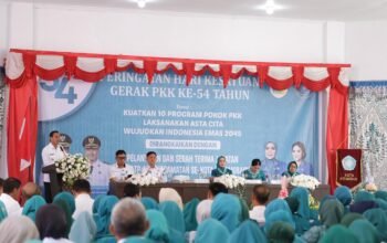 Wali Kota Kotamobagu dr. Weny Gaib Hadiri Peringatan HKG PKK Kotamobagu ke 54 Tahun