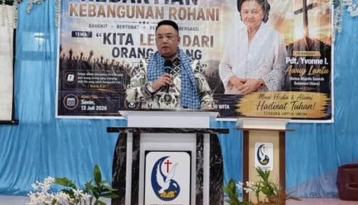 Inspiratif, Anggota DPRD Sulut Normans Luntungan Bagikan Kisah Perjuangan Hidup di KKR Tagulandang