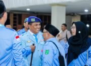 Resmi Dilantik di Graha Gubernuran, Iswadi Amali Nahkodai Brigade Masjid BKPRMI Sulut Periode 2026–2031